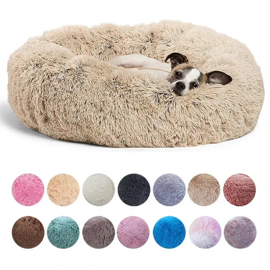 Cama Redonda Suave para Perros y Gatos