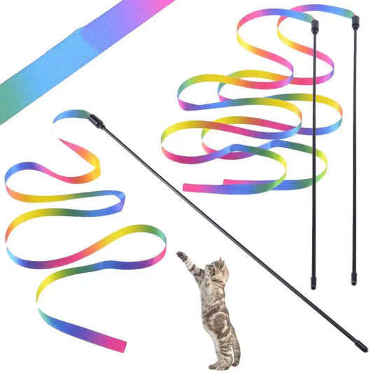 Varita Interactiva con Cintas para Gatos