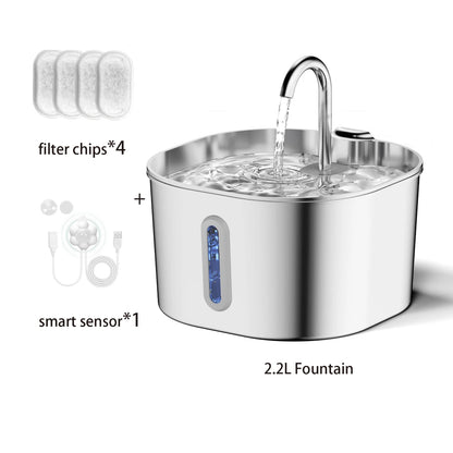 Fuente de Agua para Gatos y Perros 2,2L